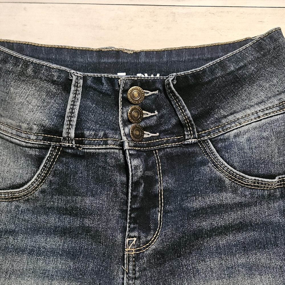 Wallflower 3 Button Stretch Jeans - Picture 2 of 4